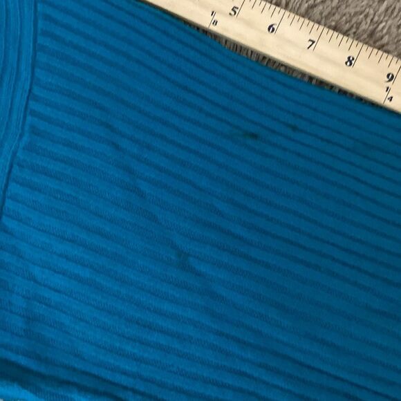 Vintage Rib Knit Rhinestone Embellished Shawl Collar Open Cardigan size OS Retro - Picture 11 of 12